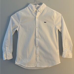 Vineyard Vines Boys White Collared Short 7